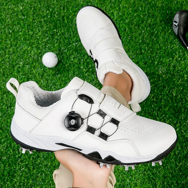 Men's and Women's Professional Golf Training Shoes, Outdoor Grass Fitness Golf Walking Shoes, Men's Non Slip Sports Shoes