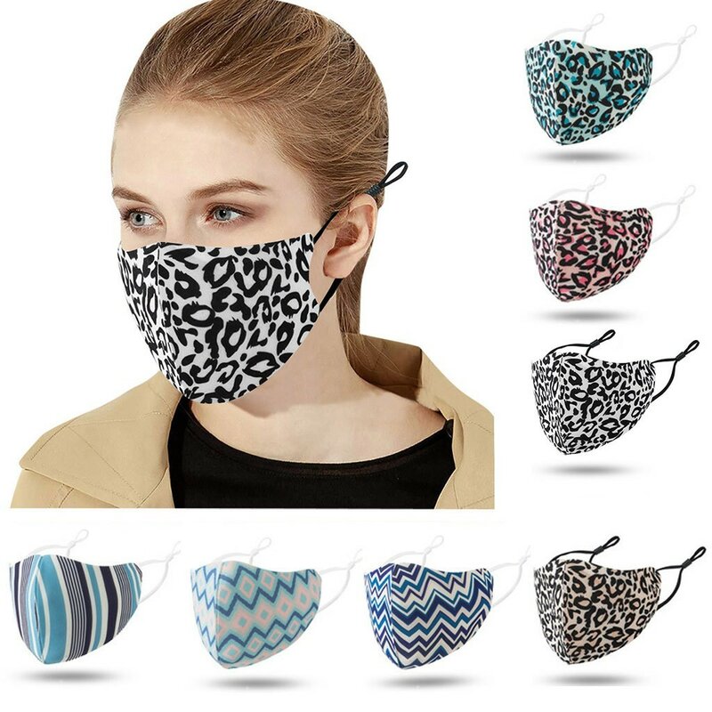 Máscaras reutilizáveis impressas para mulheres, laváveis e inodoras, livre de irritação, confortável, indispensável, ciclismo ao ar livre, moda