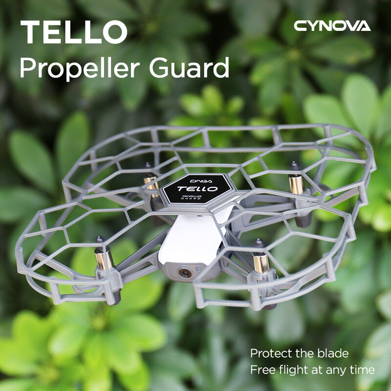 Cynova-Protetor de hélice para DJI Tello, protetor totalmente fechado, gaiola protetora, adereços Wing Fan Cover, Drone Acessórios