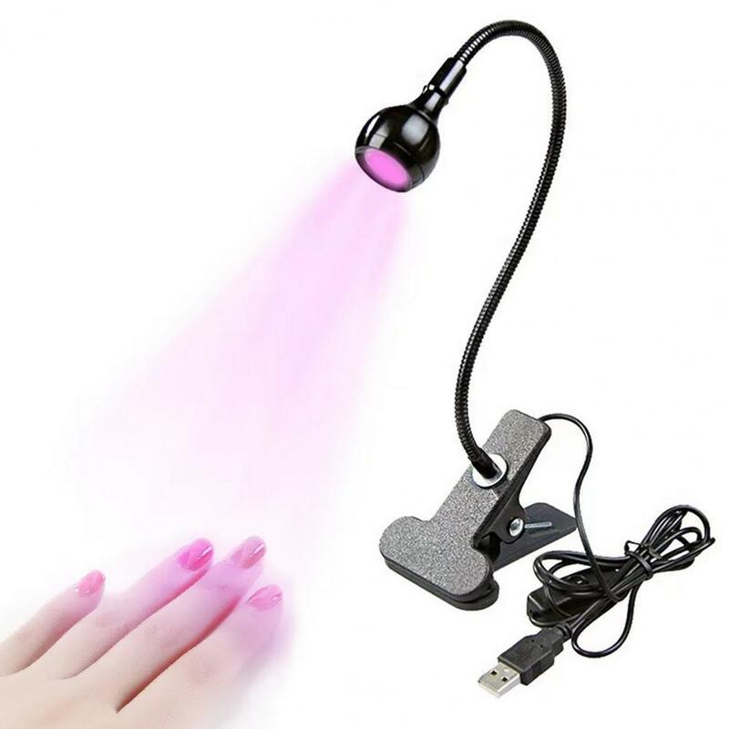 Nagel lampe für Gel nägel tragbare USB-Aufladung Nagel UV-Härtung licht robuste Metall lampe für langlebige Salon verwenden UV-LED-Nagel lampe