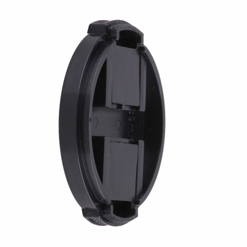 Schwarzer Kunststoff-Objektivdeckel zum Aufstecken vorne für für Fujifilm-Kamera 55 mm