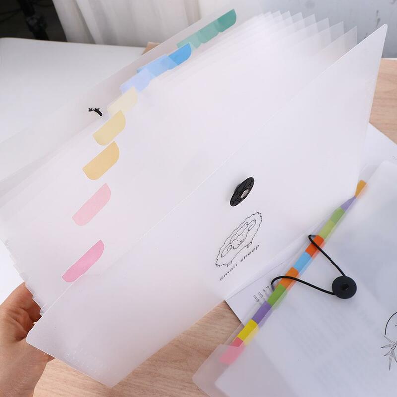 Torba do przechowywania plików szkolna papeteria papier testowy o dużej pojemności torba do przechowywania aktówka A4 Folder rozkładana teczka uchwyt na bilety