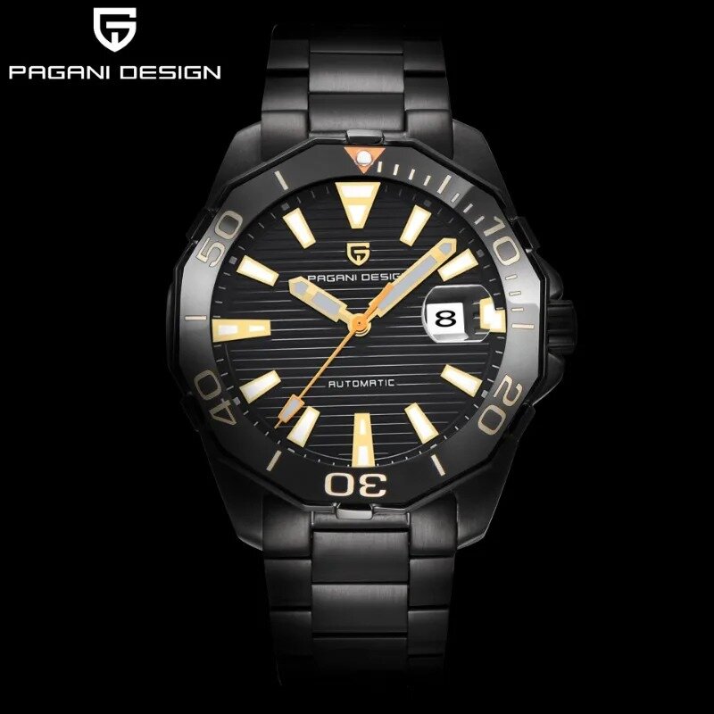 PAGANI DESIGN Fashion Men WatchesPD-1617Stainless Steel Top Brand Luxury Sports Chronograph Quartz Watch Men Relogio Masculino
