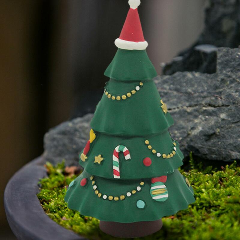 1:12 modello di albero di natale della casa delle bambole, albero di natale in miniatura, piccoli ornamenti di verde simulati fai da te per Micro paesaggio