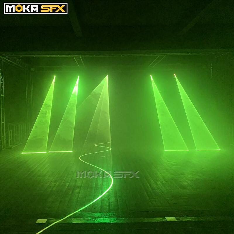 Moka 30w alta potência animação projetor a laser com caso do vôo dmx ilda scanner a laser dustproof efeitos dinâmicos para disco mostrar