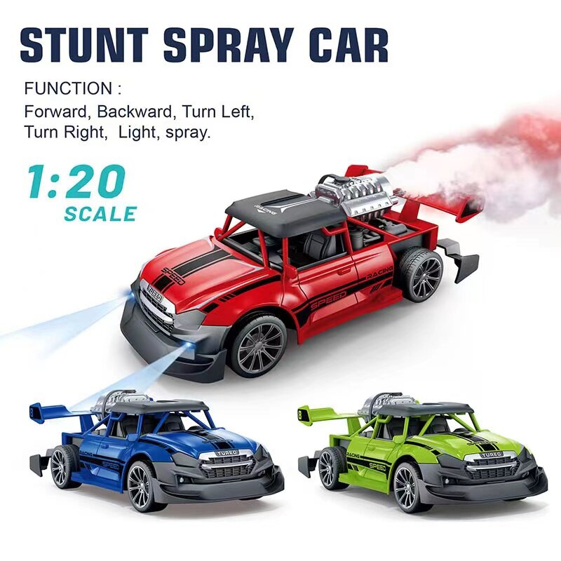 Auto elettrica RC telecomando auto Drift Stunt con luce Spray per bambini competitivo camioncino da corsa giocattolo ragazzo regalo