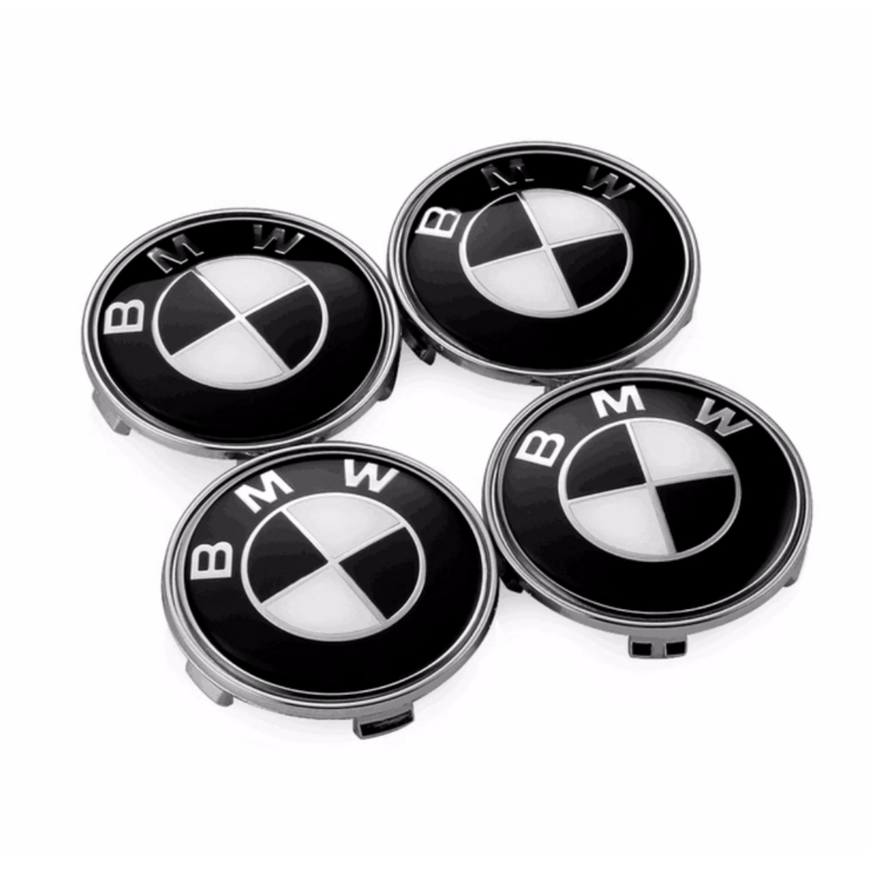4 buah 68mm pusat roda mobil penutup roda ban untuk semua BMW M F34 F32 E53 E60 E90 E91 E93 F01 F30 penutup pelindung pelek ban