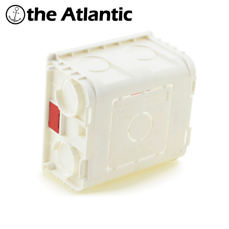 Caja de montaje Atlectric, interruptor de casete, caja de conexiones, caja de montaje interna oculta, tipo 86, blanco, rojo, azul