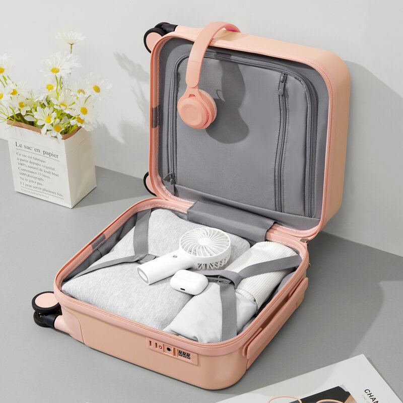 MIXI 14-дюймовое сиденье для переноски багажа легкий мини-чемодан PC Маленькая детская сумка TSA замок дорожный костюм чехол Спиннер колеса