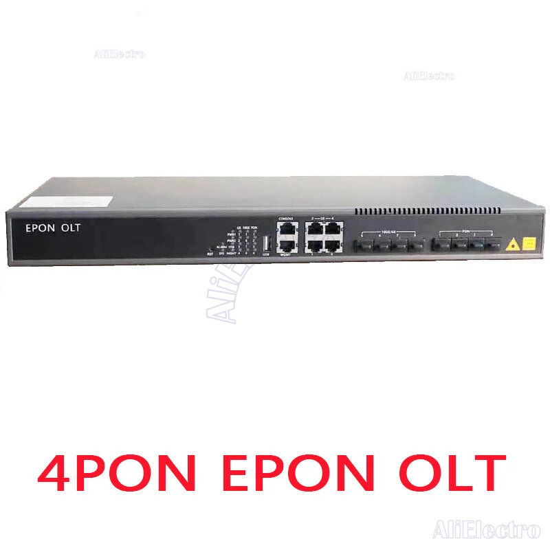 FTTH CATV OLT fibra óptica, 4 puertos, alta calidad, Px30, 10G, profesional, PX20 + y EPON ONU 2Pon