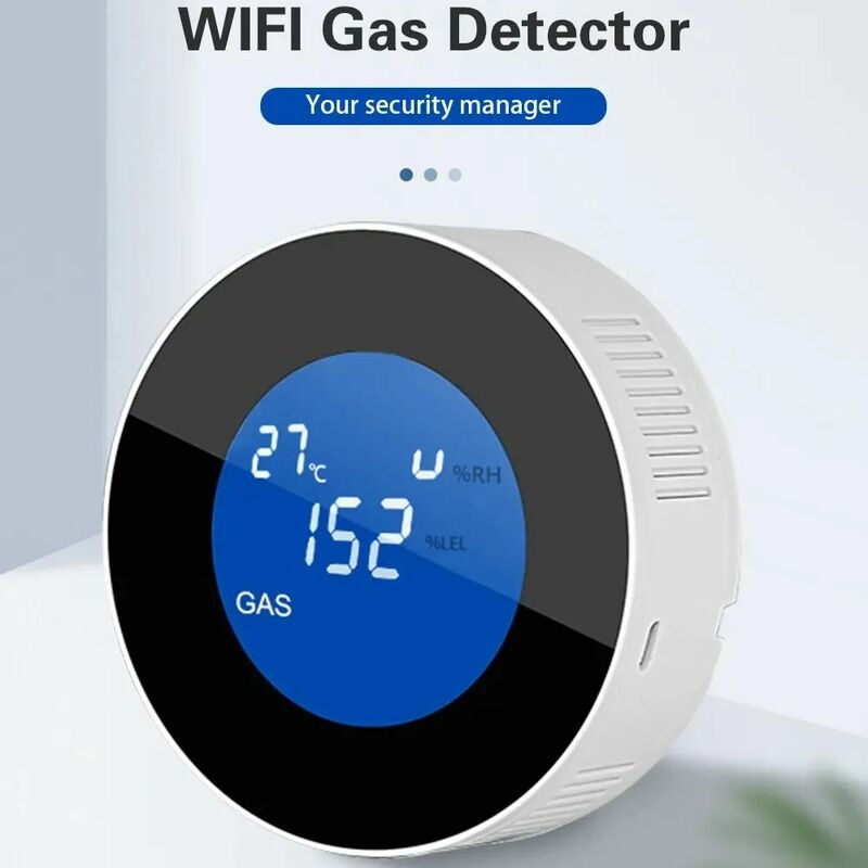 Hiva Wireless Digital Gas Sensor Natural Gas Leak Detector for Home Alarm System The PG107 Alarm System Is Applicable To 433MHZ