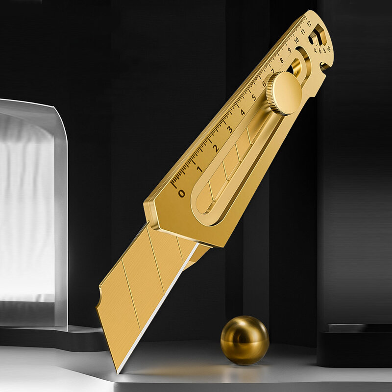 Универсальный нож 6 в 1 из нержавеющей стали 18 мм, многорезак военного класса, сверхмощные художественные изделия, обои из углеродистой кожи