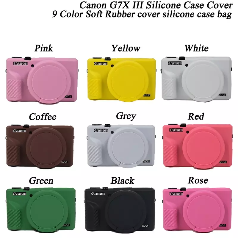 Nice Camera Video Bag For Canon G7XII G7X II G7X mark 3 G7X III G5X II Silicone Case Rubber Camera case Protective Cover Skin