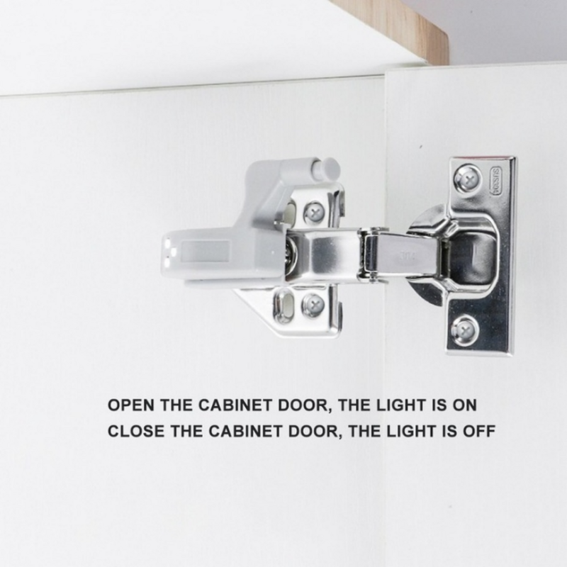โคมไฟ LED บานพับด้านในสำหรับตู้20ชิ้น, ไฟตู้เสื้อผ้ามีเซ็นเซอร์สำหรับตู้ห้องครัวห้องนอนตู้เสื้อผ้าโคมไฟกลางคืน