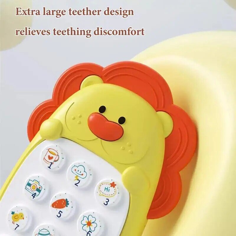 Edukacyjna zabawka na telefon udająca zabawę wczesna zabawka edukacyjna telefon gryzak do żucia fałszywe zabawki przedszkolne na telefon dla dzieci w wieku przedszkolnym