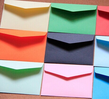 20 szt. 120x83mm noworoczne kolory kopert z życzeniami to jasny i różnorodny prezent papierowy