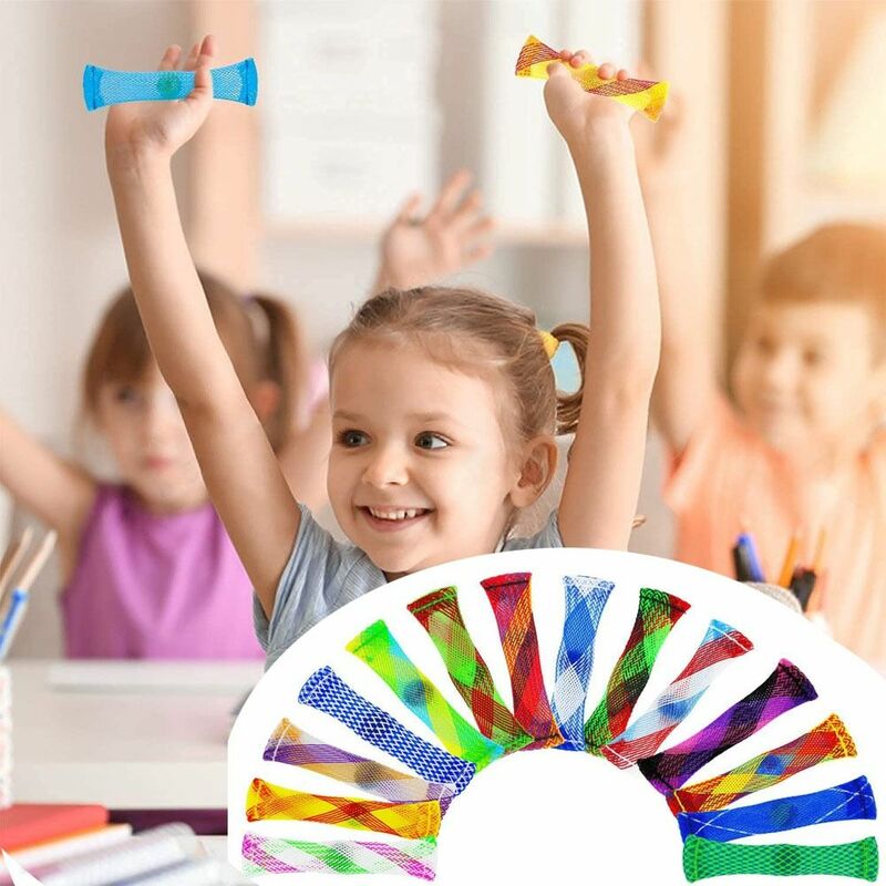 5 szt. Rura z siatki z zabawka spinner z marmurowym zabawka spinner odprężenie sensoryczne zabawka prezent dla dzieci dorosłych ADHD dodać autyzm