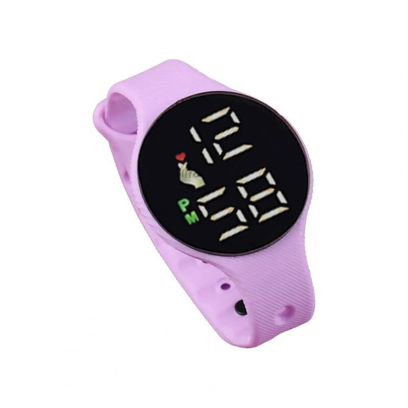 Elektronische Uhr Licht Schwimmen Wasserdichte Runde Zifferblatt Kinder Sport LED Digital Armbanduhr für Studenten
