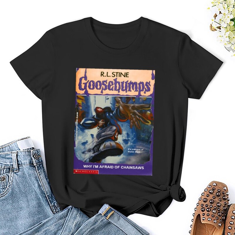 구스범프 림프 티셔츠, 여성 의류, 귀여운 옷, 코튼 티셔츠