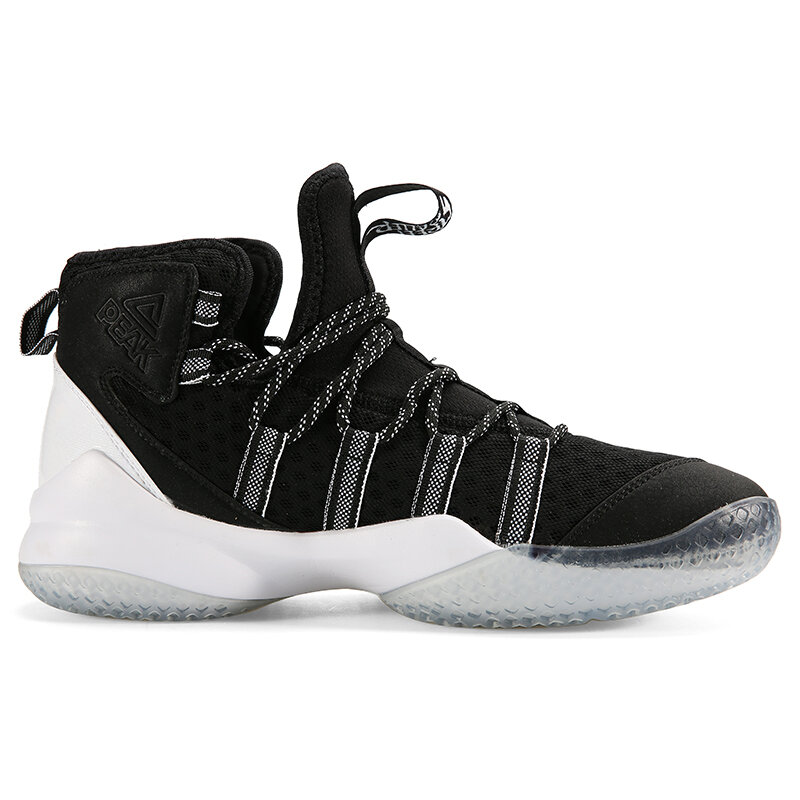 PEAK-Tênis de basquete antiderrapante para homens, calçados esportivos leves, respiráveis, com cordões, top alto, botas de ginástica