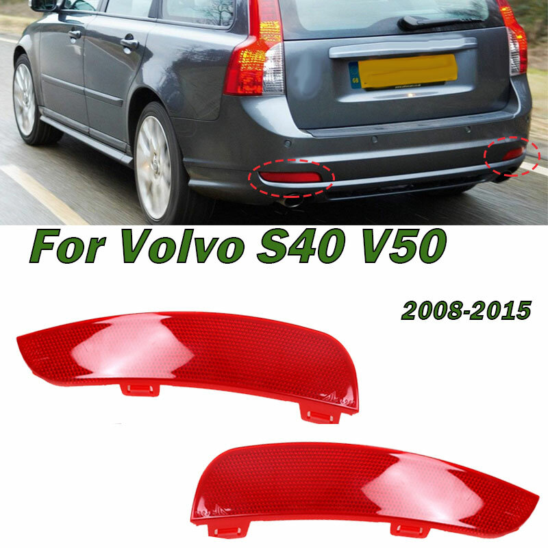 Sinistra destra Stop Light luce freno paraurti posteriore riflettore lampada lente per Volvo S40 V50 2008-2015 30763345 30763346 ricambi Auto