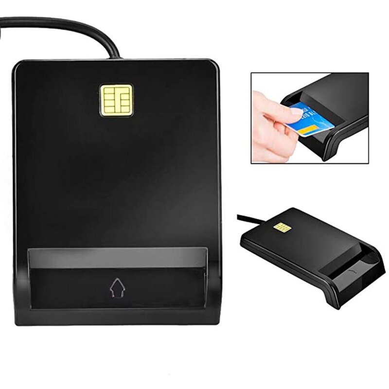 New USB Smart Card Reader micro SD/TF memory ID Bank electronic DNIE dni citizen sim cloner connector adapter Id Card Reader