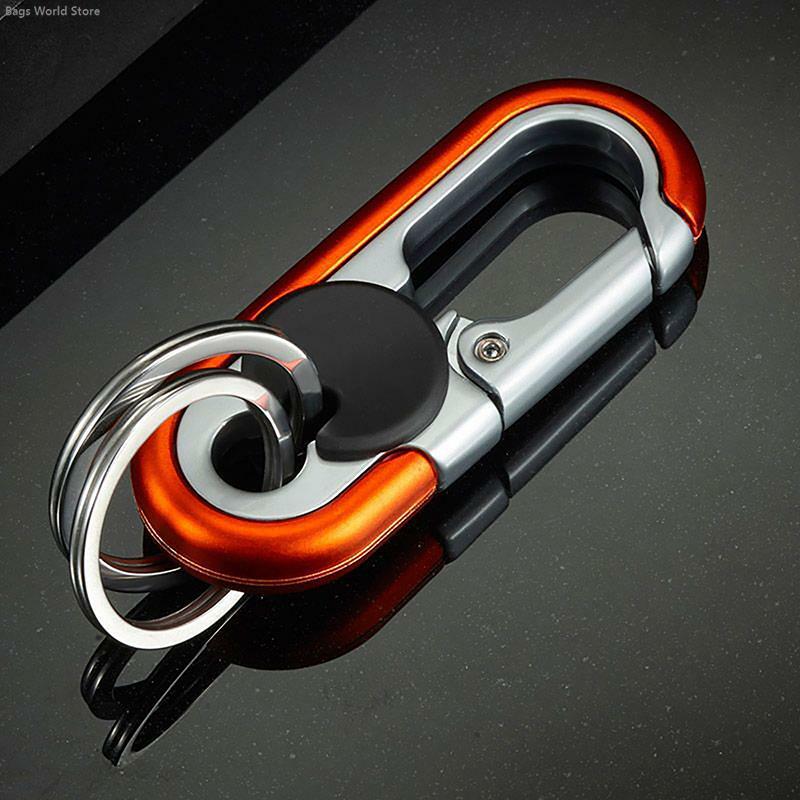 Car Keychain Creative Key Holder Men Camping Climbing Metal Key Ring Car Styling Auto Car Keyring Accessories Bag Accessories