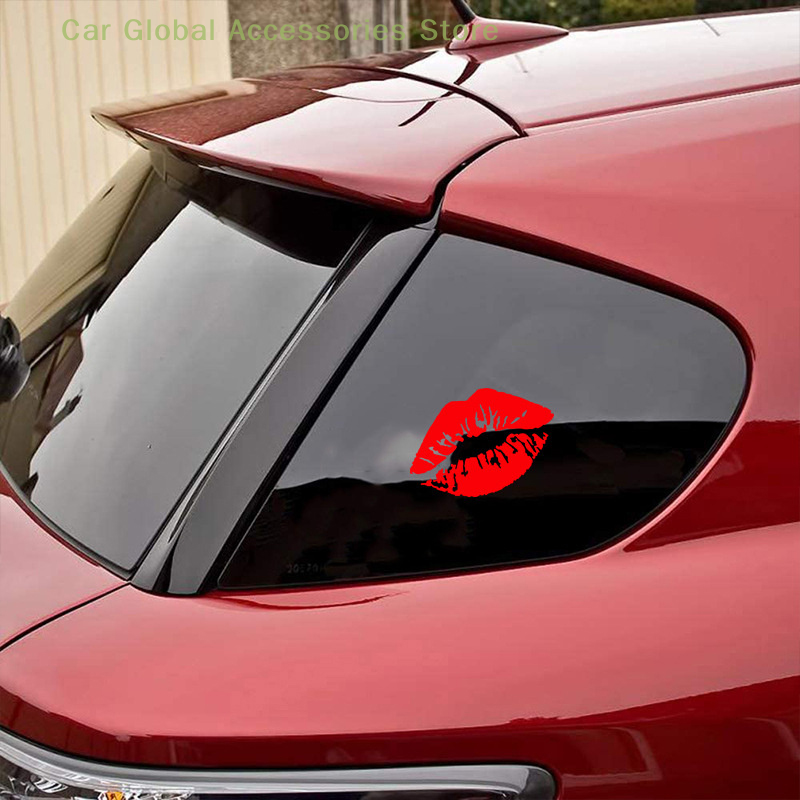 Pegatina Kiss Lip para coche, parachoques para ventanas de carrocería, parabrisas, casco de motocicleta, vehículos de camión, accesorios de decoración de automóviles