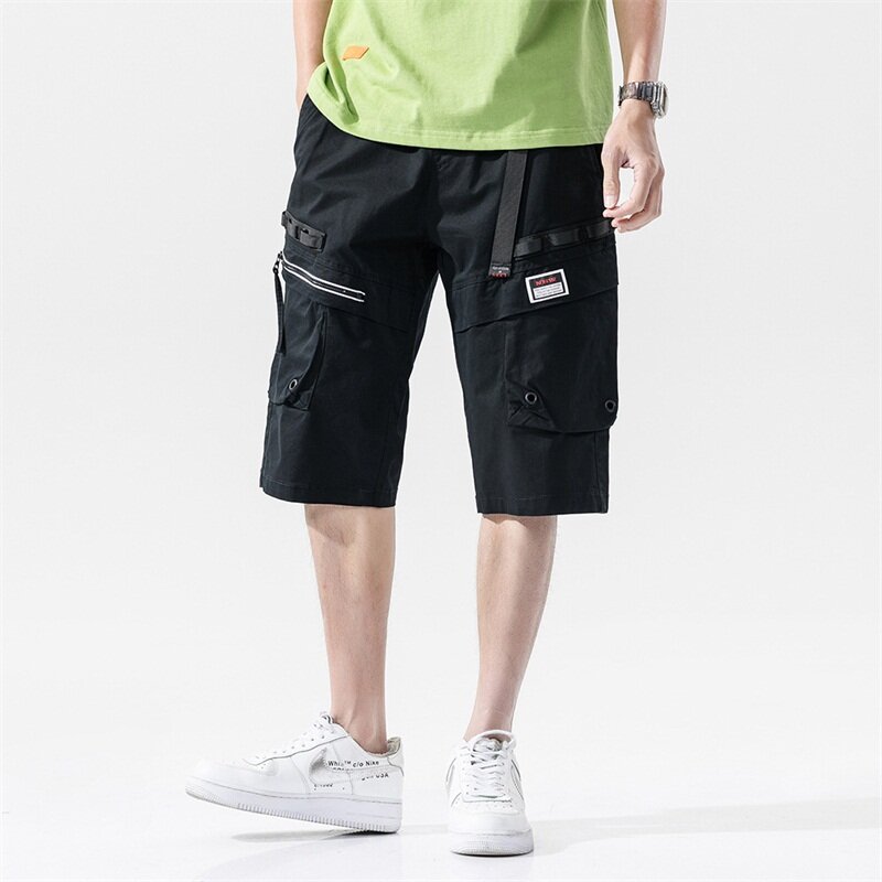 Cargo Shorts for Men 2023 New Trend Cargo Shorts Men's Big Pocket Shorts Summer Fashion Casual Straight Multi-Pockets Shorts