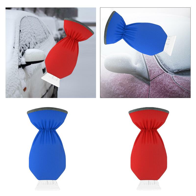 Ice Scraper Glove Compact Outdoor Glove Cleaning Snow Shovel for Windshield Vehicle Window Trucks Car Snow Removal Supplies