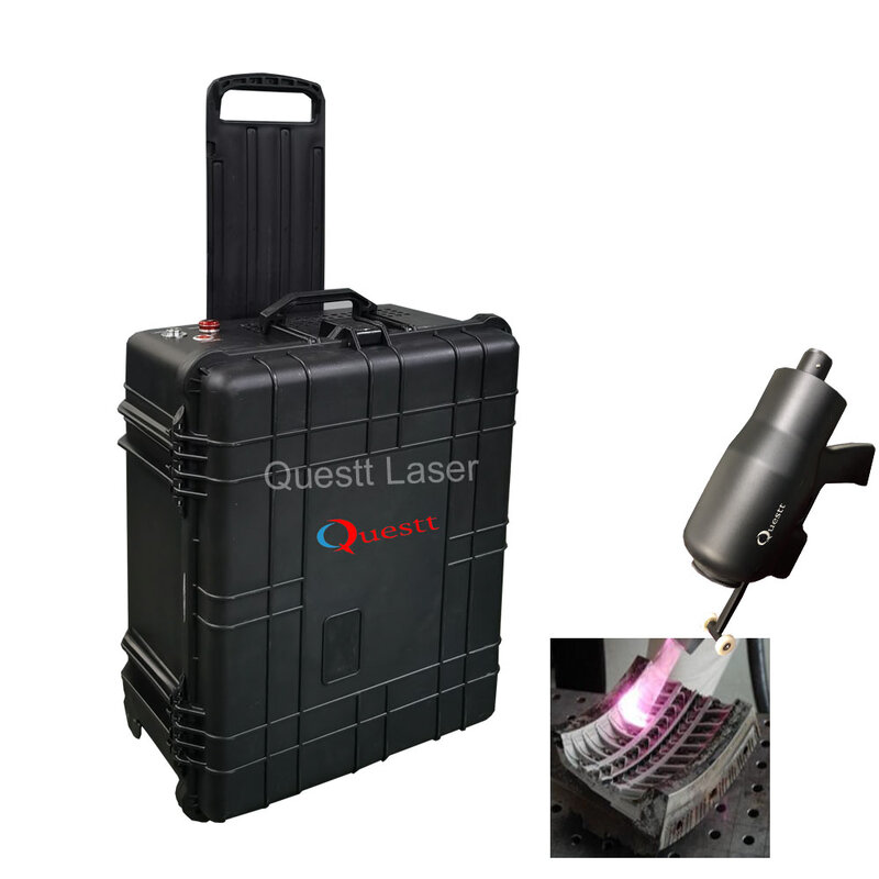 Draagbare alat penghapus Laser, perlengkapan penghilang Laser 100W 200W serat Mopa Mesin Industri Le Goedkope Prijs Voor