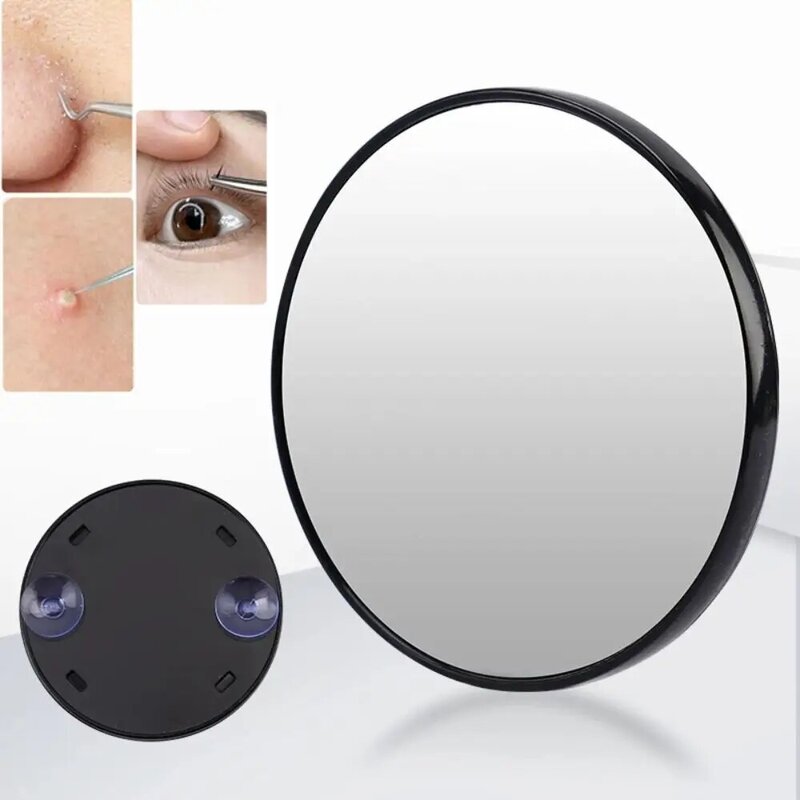 5x/10x/15x Magnification Mirror Portable Round With Suction Cup Makeup Mirror Blackhead Magnifying Mirror