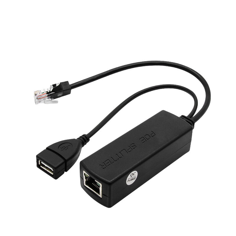 DC48V To 5V USB Female Type A Port POE Spliter Isolation Function 802.3af/at for IP Camera power Supply Module Ethernet 100M