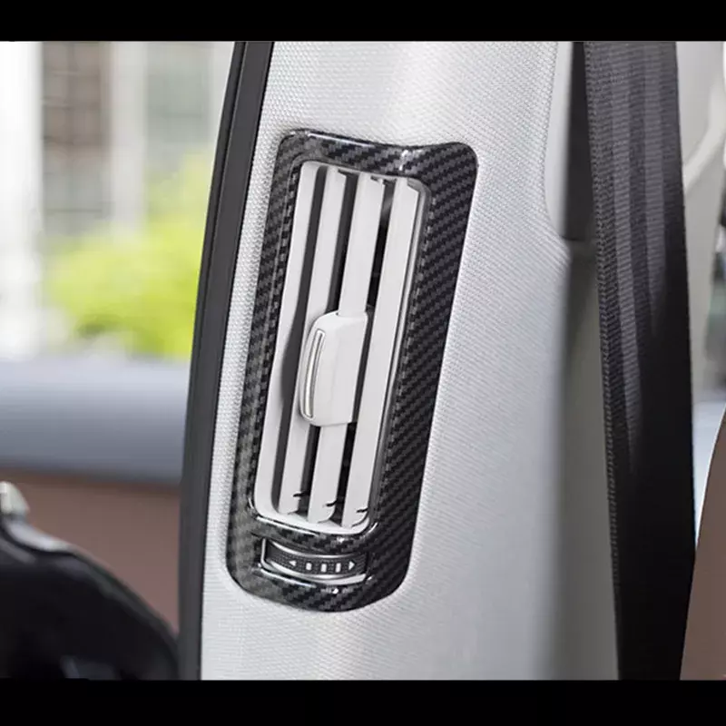 Tiras embellecedoras de cubierta de marco de Panel de cambio de marchas de consola de coche para Audi A6 C7 2012-2018, accesorios interiores, fibra de carbono, estilo de Color
