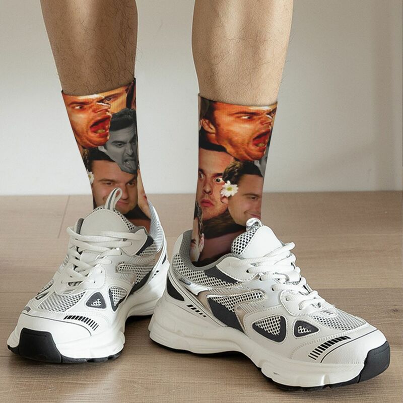 Nick Miller Socks Harajuku calze Super morbide calze lunghe per tutte le stagioni accessori per il regalo di compleanno della donna dell'uomo