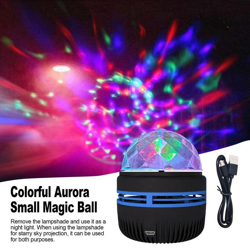 Lampe Projecteur Étoile USB 62, Boule Magique Rotative Colorée, Lumière de Scène de ixKTV Bar Chang DJ, Nouveauté