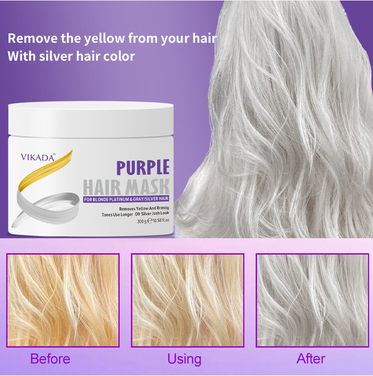 Masque pour cheveux violet, traitement capillaire, 2021 OEM/ODM, marque privée