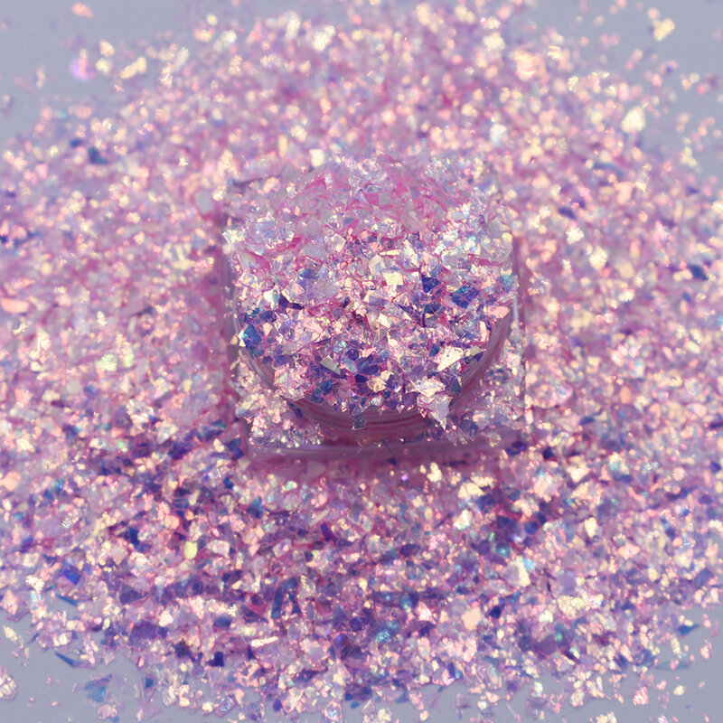 20 g/saco brilho irregulares iridescente glitter sereia flocos hexágono diy unhas manicure lantejoulas decoração acessórios