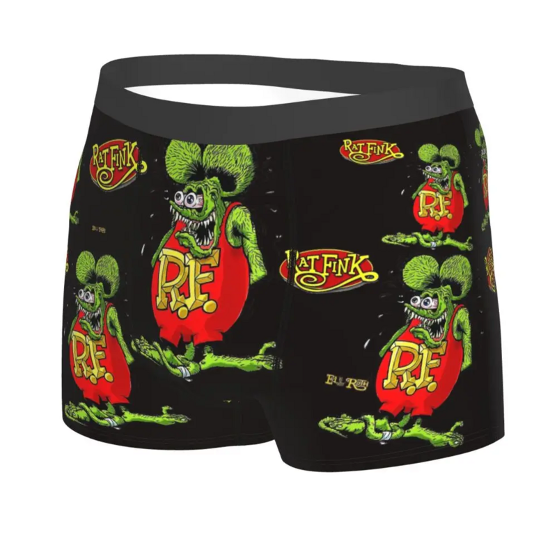 Harajuku Tales Of The Rat Fink 6 (6) Men Printed Boxer Briefs Underpants Rat Fink Highly Breathable Top Quality Birthday Gifts