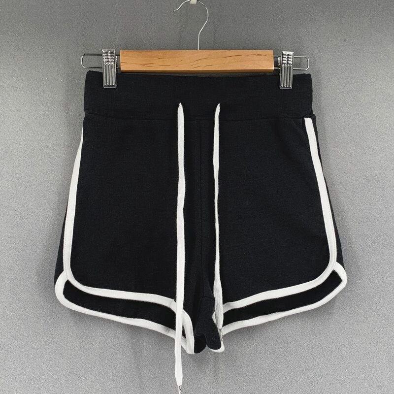 Leisure Style Shorts Women Invisible Open Crotch for Outdoor Sex Slimming Elastic Sports Pulling Rope Pants