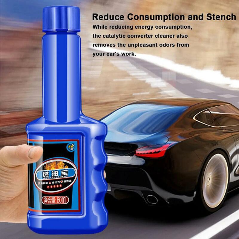 Detergente per iniettori di combustibili 60ML detergente per combustibili per Auto additivo detergente per sistemi di combustibili detergente per serbatoi Auto aumenta l'efficienza delle prestazioni