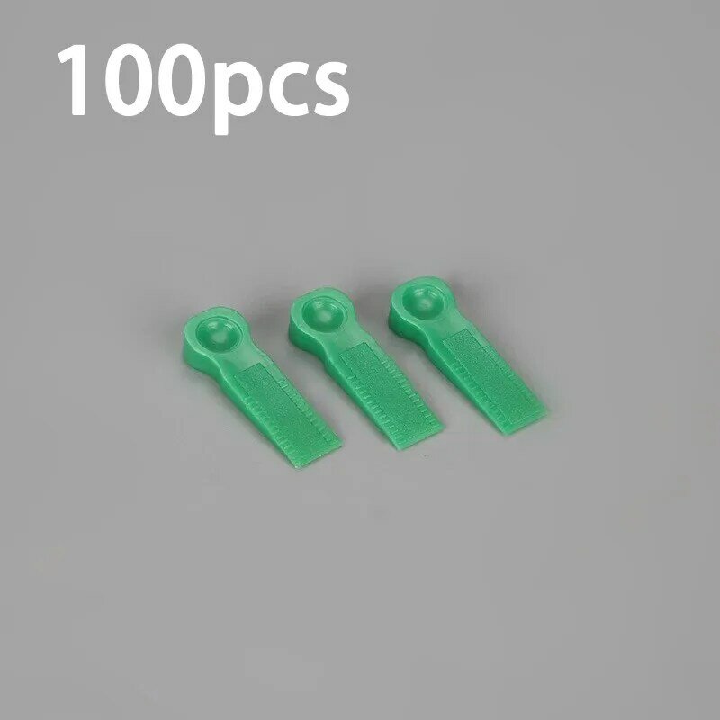 100Pcs Plastic Tile Spacers Reusable Positioning Clips Wall Flooring Tiling Tool Levels Wall Tiles Tile Adjustment Wedges Hand