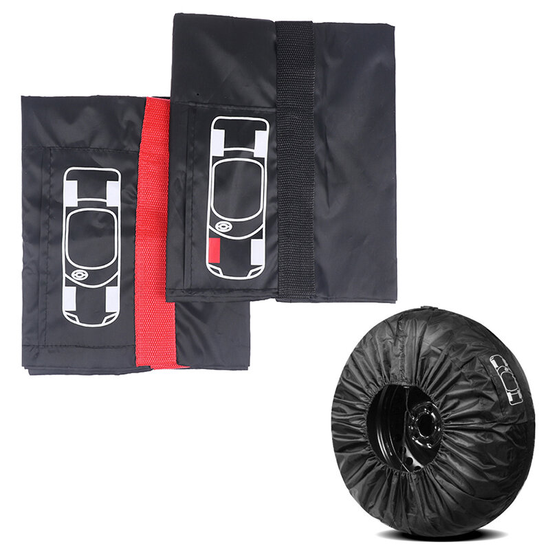 Funda de cubierta de neumático de coche, bolsas de almacenamiento de cubierta de neumático de repuesto para coches, accesorios para ruedas, bolsas portátiles para ruedas
