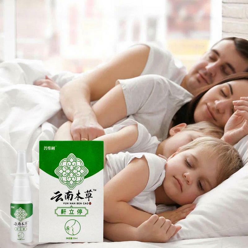 Natural Herb Anti Snoring Nasal Spray Relief Snores Stopper Liquid Solution Nose Care Top Quality for Good Sleeping Easier