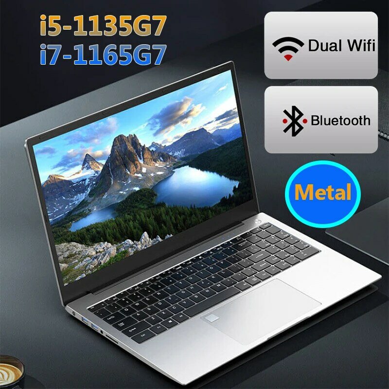 Computador portátil I5/i7 Game, 15.6 Polegada, 16 GB, 8 GB, RAM DDR4, 2TB SSD, Netbook, Windows 10, Impressão digital, retroiluminação, IPS, tela de ultra-alta definição