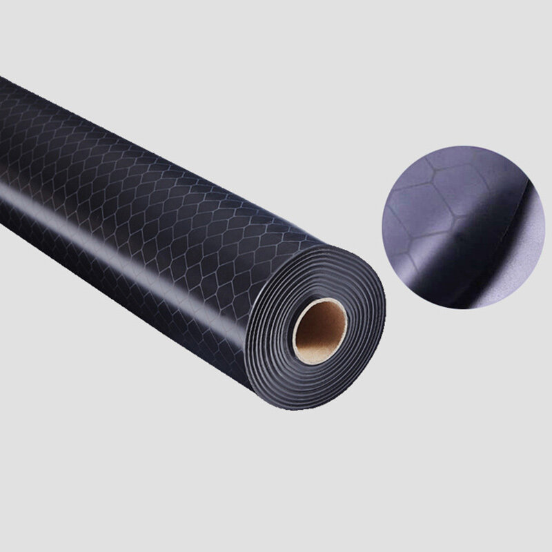 0.5mm 1.37x30m Conductive Cleanroom Antistatic ESD Black Grid PVC Door Curtain Film For Electronic Factory