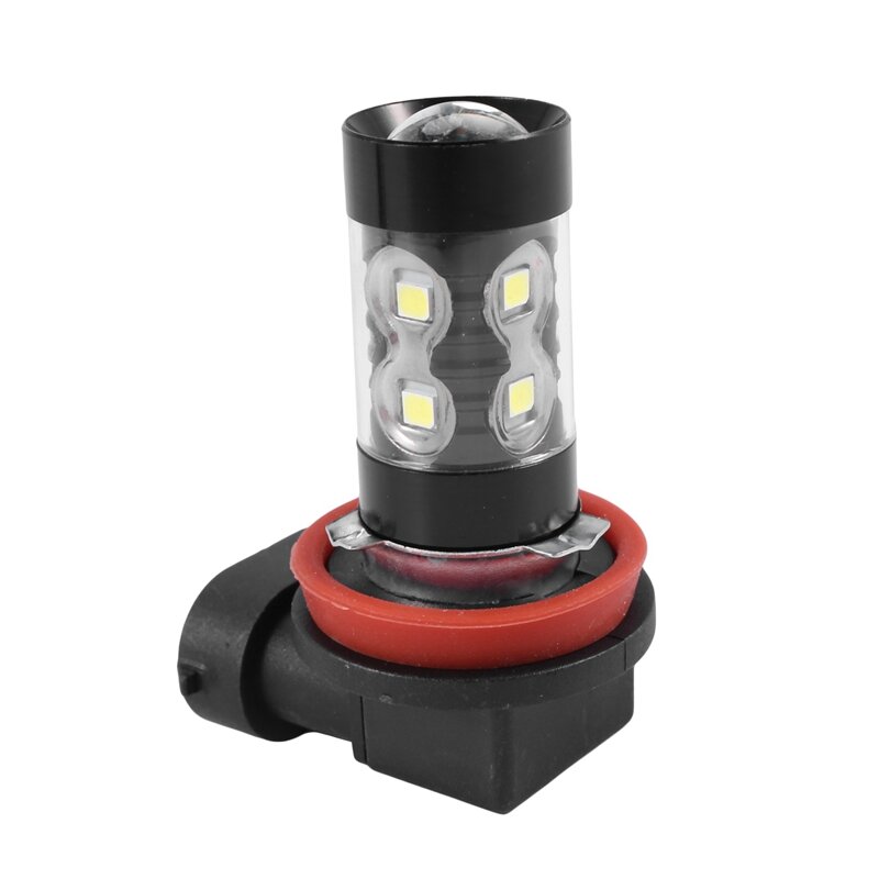 Bombillas LED de alta potencia para luces antiniebla de coche, repuesto de lámparas de xenón blanco, superbrillante, H11/H8, 10-SMD, 50W, 4 paquetes