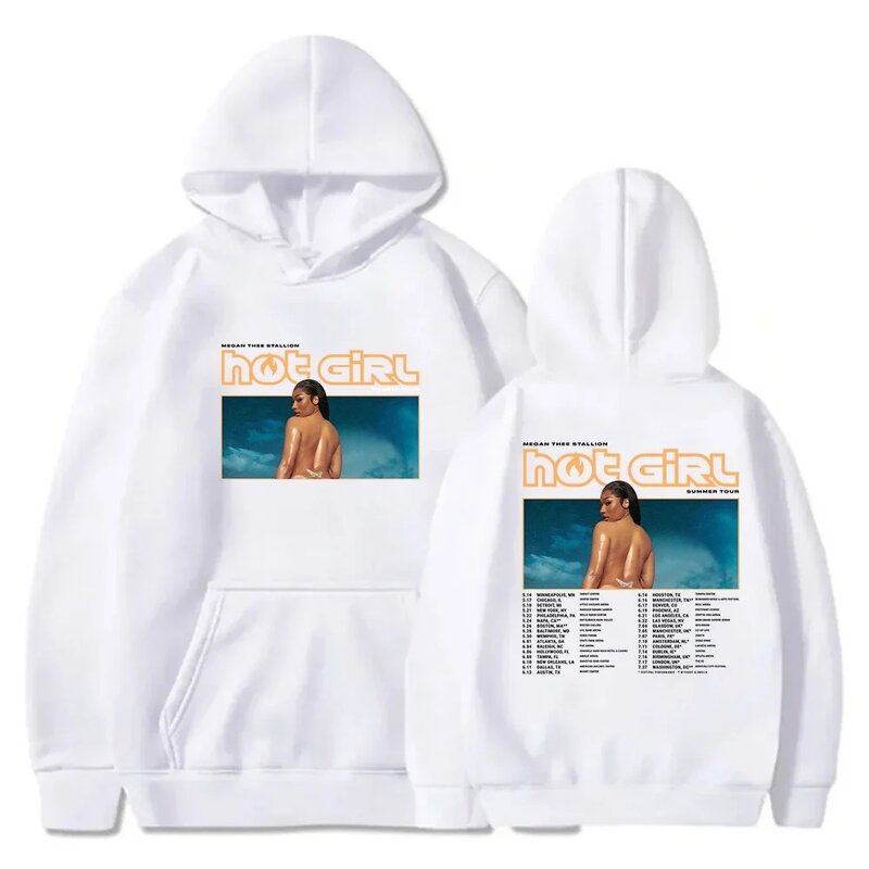 Megan Thee Stallion Hot Girl Tour Merch Hoodies New Logo Pullovers Women Men Fashion Casual HipHop Sweatshirts