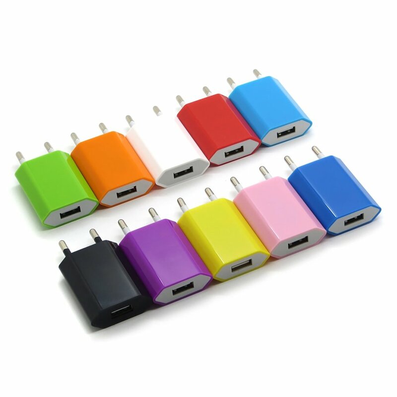 Adaptateur secteur USB standard européen, chargeur de voyage mural, prise UE, iPhone, Samsung, LG, G5