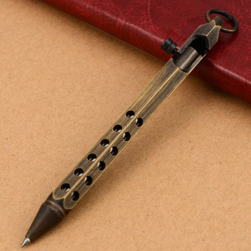 Przenośny metalowy długopis taktyczny długopis samoobrona element do tłuczenia szkła zestaw survivalowy długopis na zewnątrz narzędzie EDC